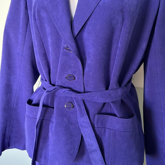 Vintage 80’s Charles Klein UltraSuede Suit - Picture 3 of 11